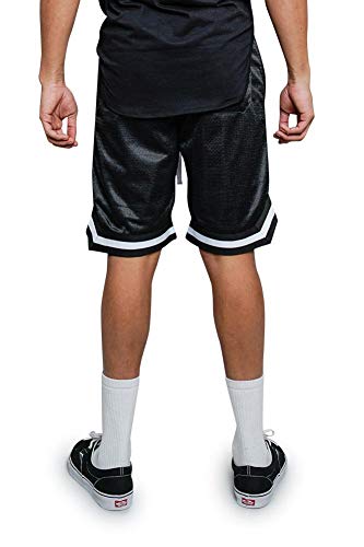 Men's Drawstring Waistband Athletic Basketball Track Shorts4