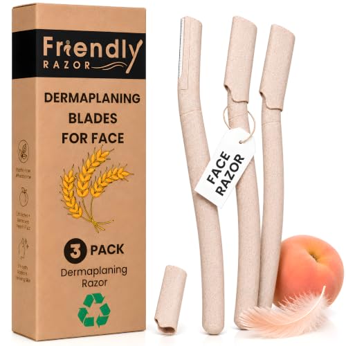 Friendly Razor Dermaplaning Blades for Face - Peach Fuzz Remover