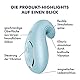 Satisfyer, Vibrator, Auflegevibrator, ’Dipping Delight’, 2 Motoren, aus Silikon, Farbe:blau