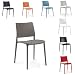 PAPATYA 1er Set Besucherstuhl - Gastro Stuhl für Café Restaurant Bistro Bar - Essstühle Küchenstühle Gartenstühle - Stapelstuhl aus Kunststoff wetterfest - belastbar bis 200 kg - Joy S, Grau-braun