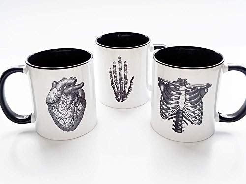 Taza de cerámica anatómica para café 11 oz miniatura 5
