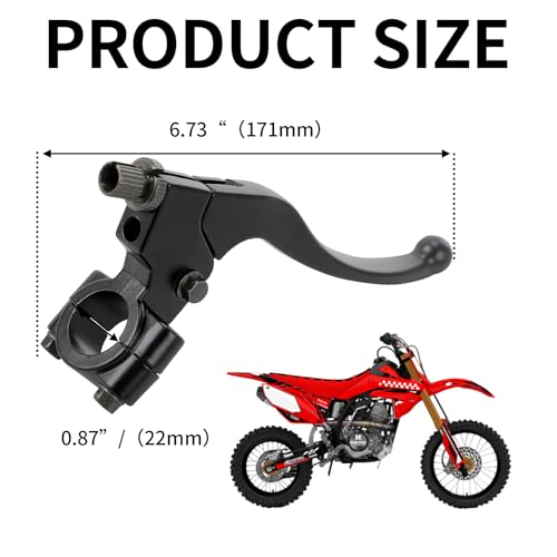 Image of 7 /8 inch 22mm Left & Right Brake Handle Levers and 61in Mini Bike Brake Cable fit for Coleman CT100U CC100X Baja Doodle Bug DB30 Motovox MBX10 MBX11 Monster Moto MMB80 97cc 98cc Powersport Parts