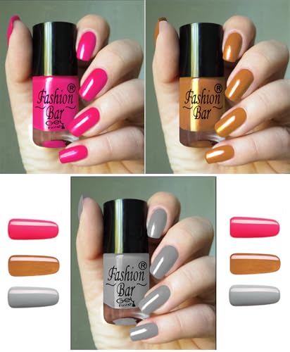 Fashion Bar Set of 12 Gel Finish Nail Polishes (COMBO- SET- 6) - Image 4