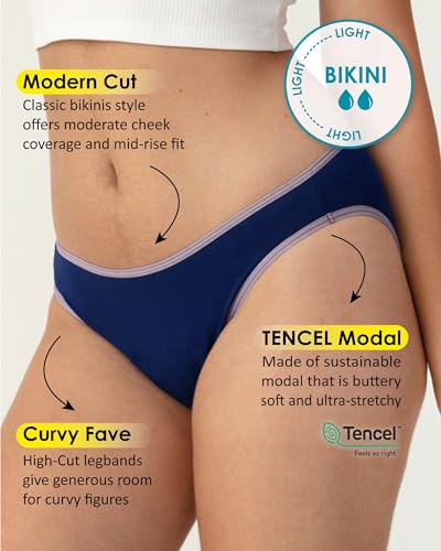 Neione Period Underwear Menstrual Panties High-Cut Cheeky Bikini Briefs Women Girls4