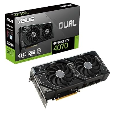 ASUS Dual GeForce RTX 4070 OC Edition 12GB GDDR6X, IP5X, Auto-Extreme Technology, 144-Hour Validation Program, HDMI 2.1a, DP 1.4a, 3 Year Warranty