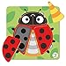 Puzzle per bambini 5 pezzi Coccinella per bambini 18 mesi e fino Dodo regalo educativo per ragazzi e ragazze (immagine, coccinella)