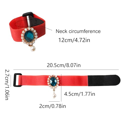 Verstellbarer Gurt für Tiere, Geräuschunterdrückung für Hähne, robustes Hundehalsband aus echtem Leder, verstellbares rotes Design, weich und stark, mit Metallschnalle, verhindert das Geschi-2