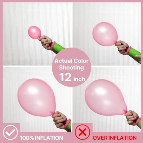 Image of PartyWoo Pearl Pink Balloons 50pcs Light Pastel Baby Pink Color 12 Inch