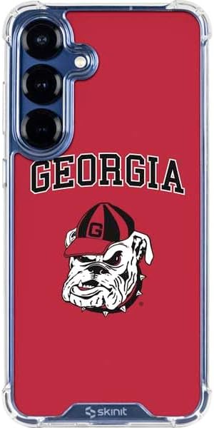 Skinit Clear Phone Case Compatible with Galaxy S25 - Officially Licensed University of Georgia Bulldogs Logo Design