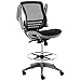 Harwick Evolve All Mesh Heavy Duty Drafting Chair, Gunmetal Finish