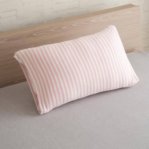 シルフィーズ のびのび 枕カバー 天竺ニット 綿95% ポリウレタン5% のびる 筒形 ピロケース ピロカバー ピンク