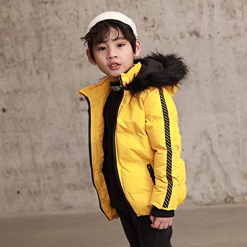 SNOW DREAMS Casaco de inverno masculino impermeável acolchoado com capuz quente para crianças, agasa