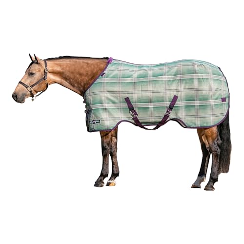Kensington Breathable and UV Protective Sheet SureFit All Season Protection for Horse - 75", Imperial Jade