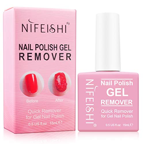 Magic Gel Nail Polish Remover, finger nail Magic Professional Easily Quickly Removes Soak-Off Gel Polish, Quickly Easily, Don't Hurt Your Nails Natural,Gel,Sculptured Nails - 15ml