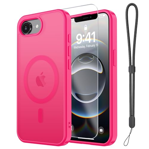Magnetic Case for iPhone 17e/ 16e Case with Screen Protector+Wrist Strap by Janmitta - Used condition - US$5.52
