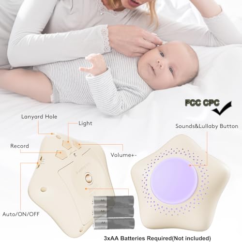SEAMETAL Sleep Soothers for Babies and Kids - Portable Sound Machine for Calm and Restful Nights, White - Image 6