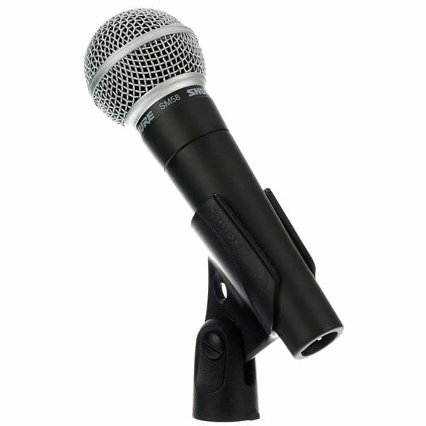 Shure SM58-LC Dynamic Vocal Microphone with Stand and XLR to XLR