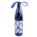 Genérico Porta Botellas de Vino de Silicona - Soporte 2 en 1 con Posavasos | Protectora 18x18x1.4cm | para Viajes Camping Cocina Apartamento, Reutilizable y Respetuoso Medio