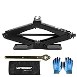 Auto-Scherenwagenheber 2.5 t, Wagenheber mit Schlagschrauber,Transporttasche, Kompaktes Wagenheber-Set für Reifenwechsel & Werkstatt für SUV und Autos – Universelles Auto-Notfallset