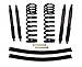 Skyjacker 172EBK-B Suspension Lift Kit w/Shock Black MAX Shocks 1.5-2 in. Lift Incl. Front Coil Springs Rear Add-A-Leafs Suspension Lift Kit w/Shock