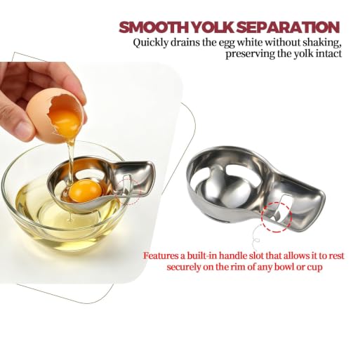 HUIKANGSHENG 2-Piece Egg Cracker & Separator Set for Baking and Kitchen - image 3