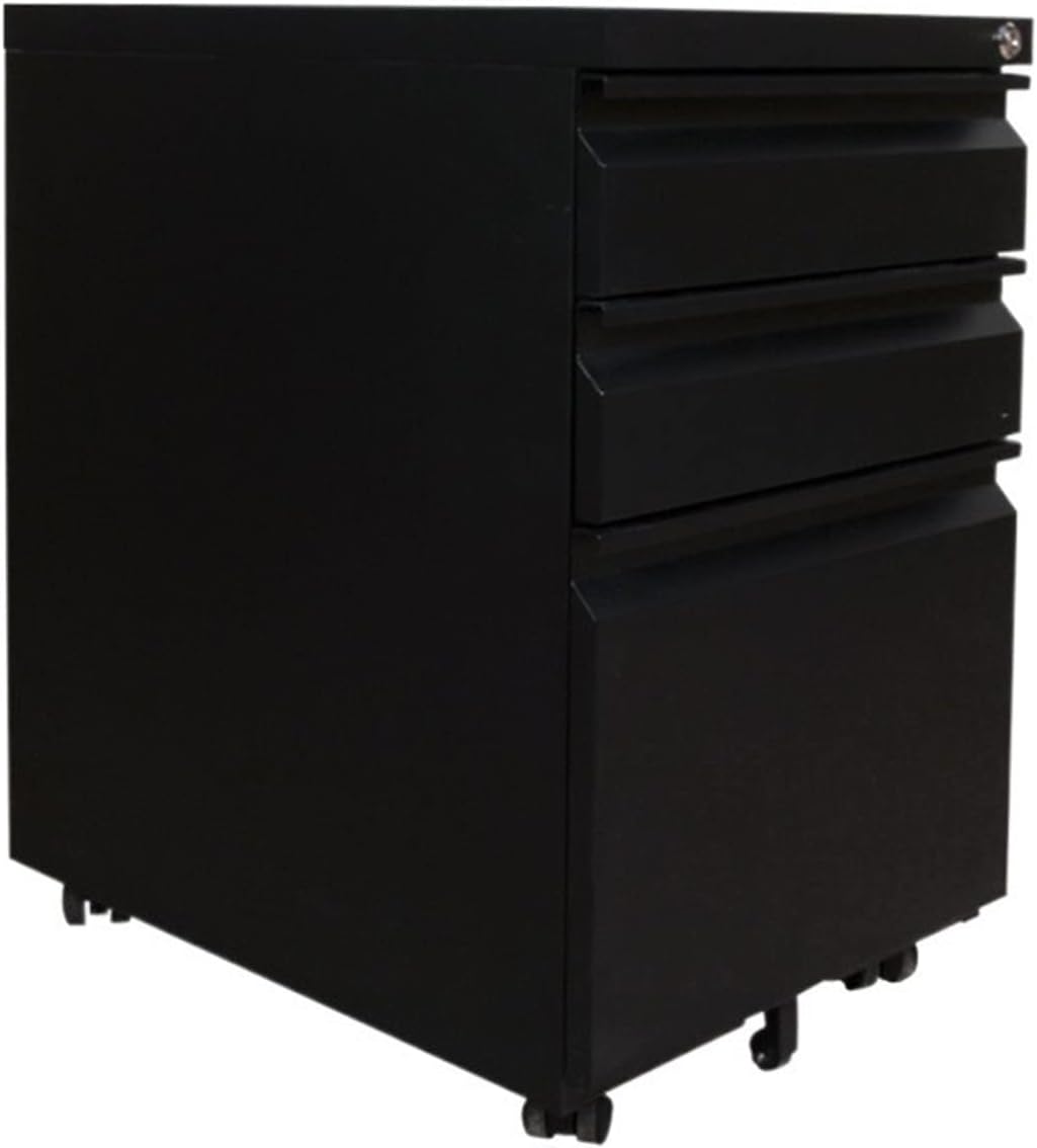 Office Storage File Cabinet Steel Movable Cabinet Under Desk Drawer Cabinet Mobile Filing Cabinet with Lock Table Side Iron Small Cabinet Low Cabinet for Home Office Furniture Filing Cabinet for Legal