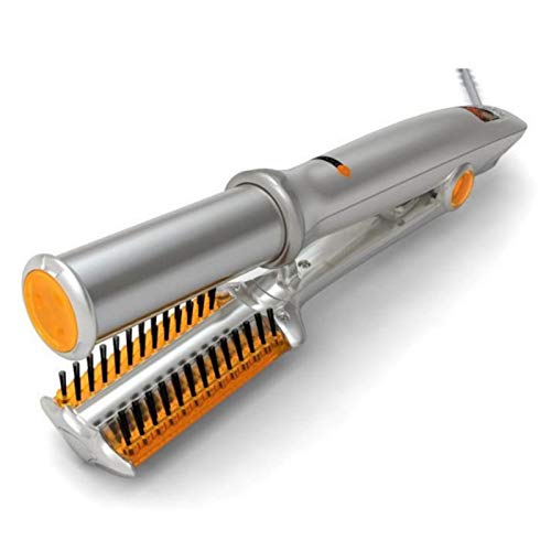 YUAN SHENG 2 in 1 Rotating Curling Iron Fast Heat Hair Straightener and Curler Professional Curing Wand for All Hairstyles for Home Travel Hair