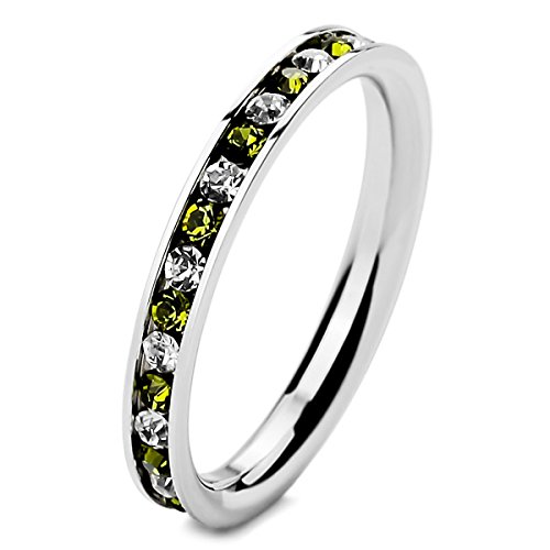 MunkiMix Acciaio Inossidabile Eternità Anello