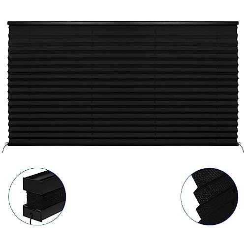 Image of RV Blinds Pleated Shades,Camper Window Blinds,RV Window Shade for Camper Travel Trailers Motorhome Motor Coach-62 W x 32 inch L