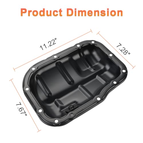 Image of Engine Oil Pan Sump with Drain Plug Replacement for 264-324 12101-37010