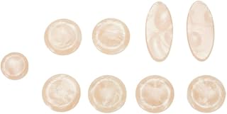 9 piezas de incrustaciones de saxofón para botones de llave para Alto, Tenor, Soprano, piezas de repuesto (beige)