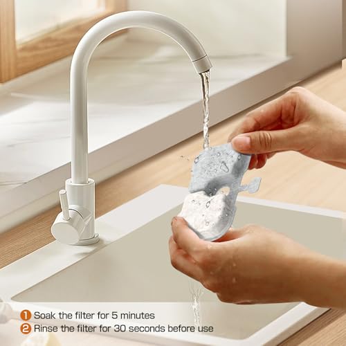 Filtros de agua para fuente de gatos Dotzrin 8 pack miniatura 4