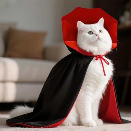 Disfraz de capa vampiro para perro mediano y pequeño miniatura 7