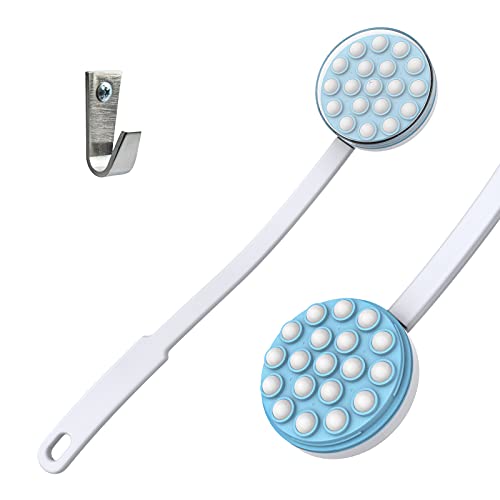 Oneleaf Lotion Applicator and Massager – Handheld Long Handled Easy Reach Roll-On for Sunscreen, Cream, Shower Gel on Back, Legs and Feet