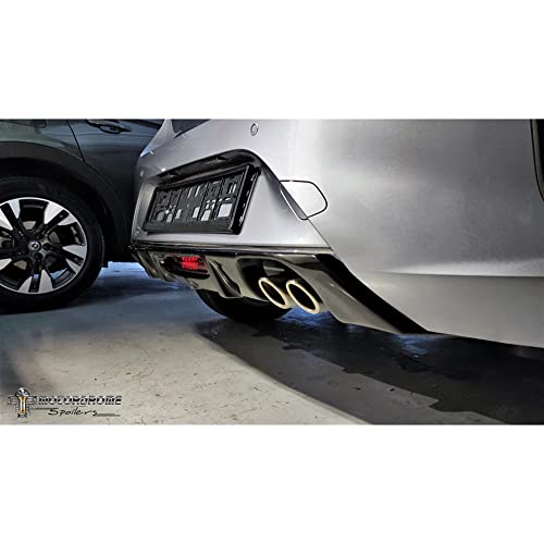 Motordrome Jupe arrière (Diffuser) compatible avec Opel Corsa F GS-Line 2019- (ABS), Black