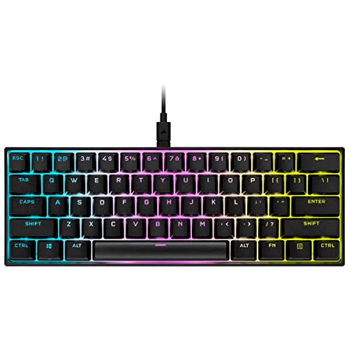 Clavier Corsair K65 RGB Mini mécanique haut de gamme touches PBT durables et switch Cherry MX
