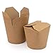 Set di 50 scatole in Cartone Pasta per Paste Piatte, per Cucinare Piatti asiatici e orientali, Vendita al 100% riciclabile, Colore: Marrone, 780 ml