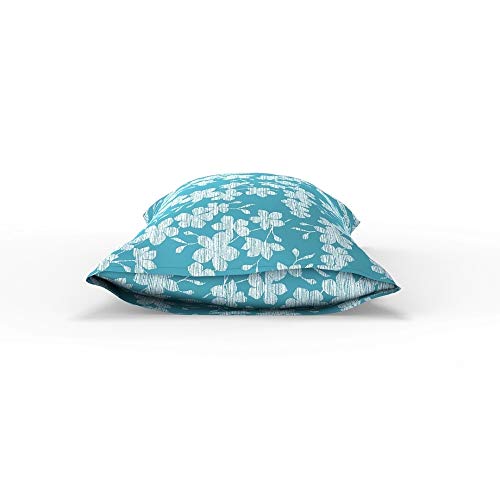 Image of Home Ecstasy Cotton 140tc Pillow Covers, 18 X 27 Inches, Blue, Set of 2
