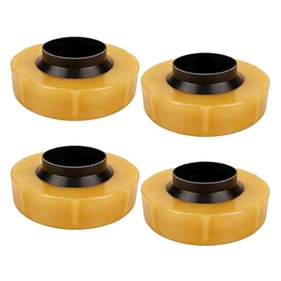 Universal Thick Toilet Wax Ring Replacement Kit (4-Pack) – 1.18" Wax Seal, Fits 3” & 4” Drain Pipes, Stops Leaks, Odors & Wobbling, All-in-One DIY Installation Kit
