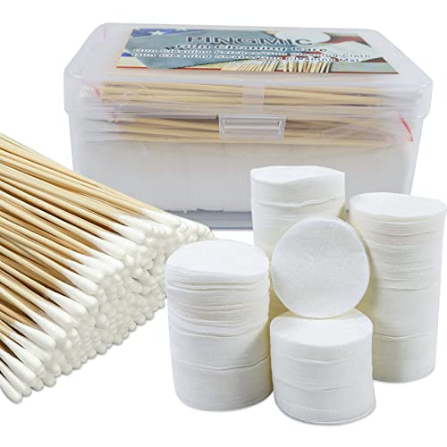 Thick Gun Cleaning Patches 600Pcs, Gun Cleaning Swabs 200Pcs In Storage Box, Lint Free 2'' Gun Cleaning Cloth, 6” Cleaning Swabs, Professional Gun Cleaning Supplies Fit Most Caliber .30/ .308/9 Mm #TOP30