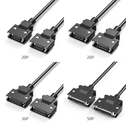 GMBYLBY SCSI Control Cable SCSI Cable Connectors Double Shielding Enhances Durability CN20P CN26P CN36P CN50P