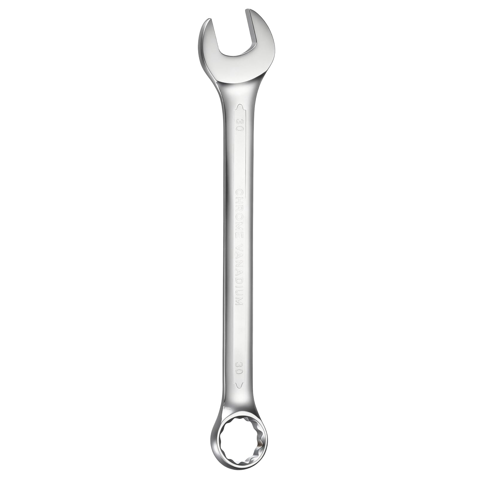 Clé mixte de 30 mm avec œil décalé à 15 degrés pour espaces restreints