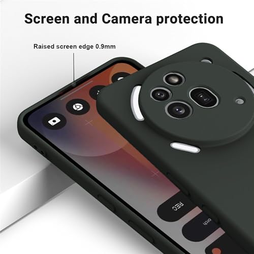 Image of FIRST MART Matte Silicone Back Cover for Nothing Phone 3A Pro - Green