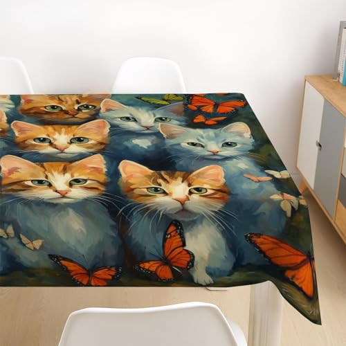Nappe Dessin De Chat 140x140 cm PICUAL Rectangulaire Imperméable - 5