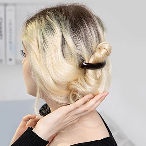 Set de 3 pinzas para cabello estilo carey miniatura 5