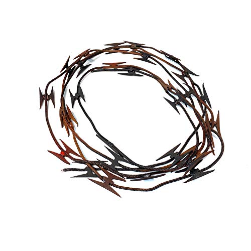 NewRuleFX Brand Actor Safe Imitation Metal Razor Wire 10ft - Rusty - Rusty
