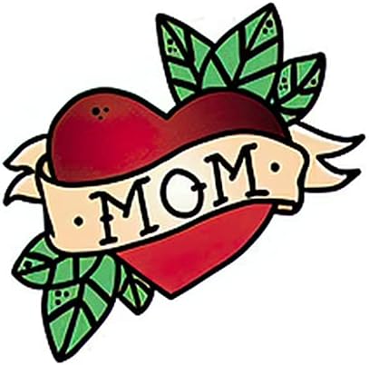 Rose Tattoo 6 Sheets Temporary Tattoos Tattoo Heart Mom Temporary tattoo Neck Arm Chest for Women Girls Men