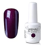 Elite99 Soak-Off UV LED Gel Polish Nail Art Manicure Lacquer 260 Pearl Purple Brown 15ml