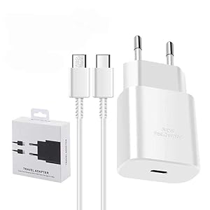 Chargeur Rapide USB-C 45W + Câble 1m – Recharge Ultra-Vite Téléphones, Tablettes & PC – Adaptateur Compact avec Prise EU