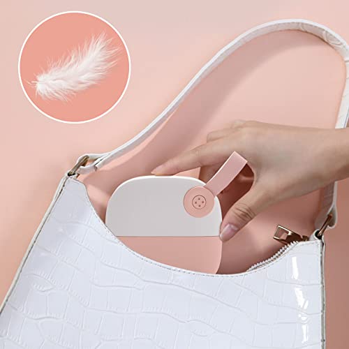 Lighted Compact Mirror, Rechargeable Travel Makeup Mirror With Led Light, Portable Pocket Mirror Handheld Mirror Purse Mirror For Women And Men, Wall Mounted Small Night Light (Pink) #TOP5